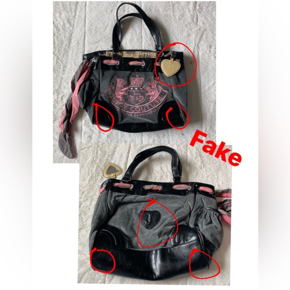 BEWARE OF FAKE JUICY COUTURE BAGS! - Picture 5 of 6